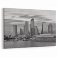 Tampa Skyline Wall Art - Elegant Black and White Cityscape Photography