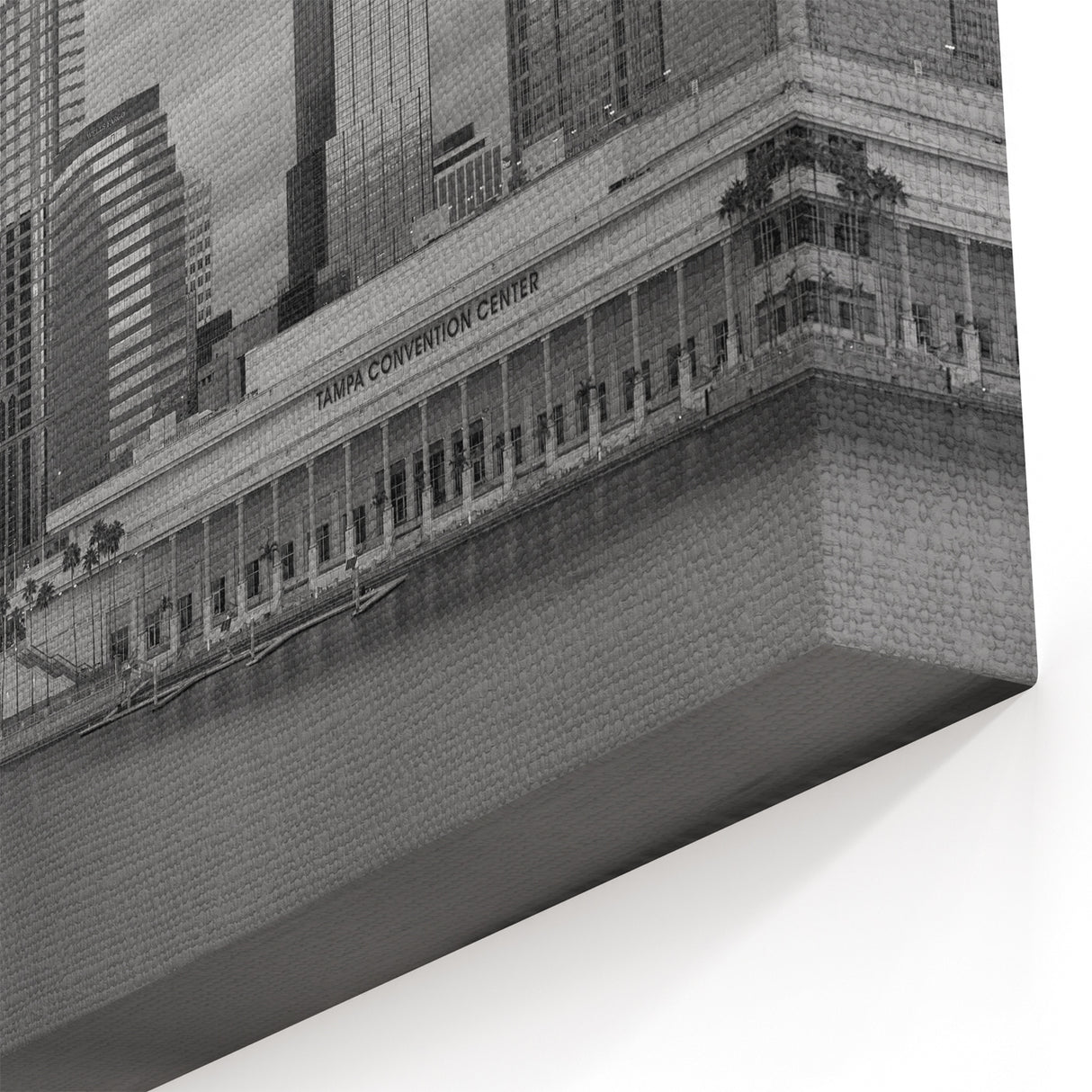 Tampa Skyline Wall Art - Elegant Black and White Cityscape Photography