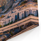 Tampa Skyline Wall Art - Serene Waterfront Cityscape with Sunset Hues