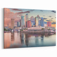Tampa Skyline Wall Art - Vibrant Sunset Cityscape Photography