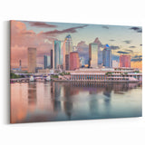 Tampa Skyline Wall Art - Vibrant Sunset Cityscape Photography
