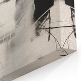 Modern Monochrome Art - Abstract Black and White Minimalist Canvas