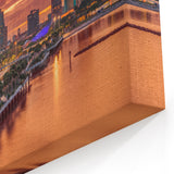 Tampa Skyline Wall Art - Glowing Sunset Over Downtown