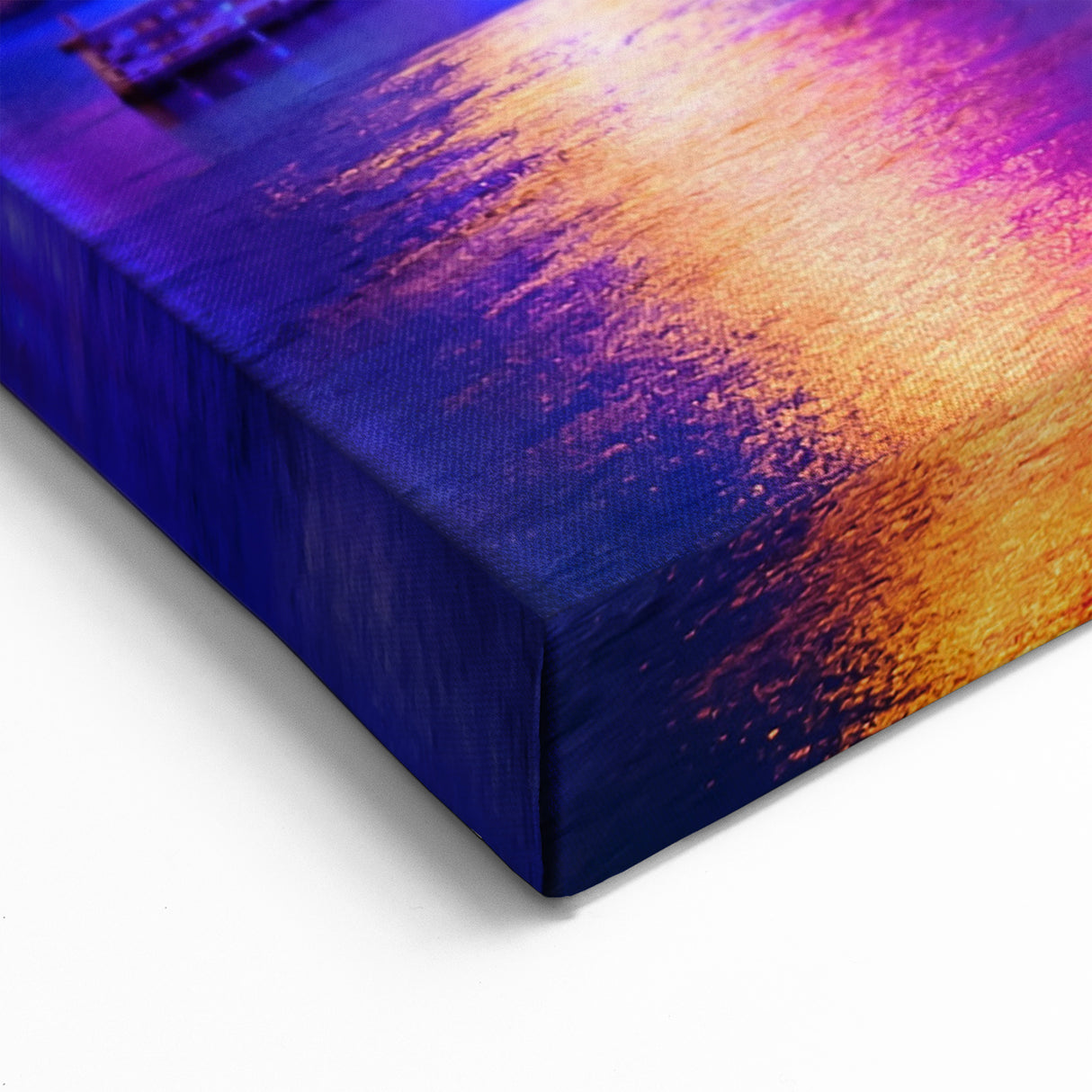 Tampa Skyline Wall Art - Electric Blue Nighttime Cityscape