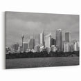 Black and White Sydney Skyline Wall Art - Elegant Cityscape Photography