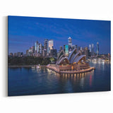 Majestic Sydney Night Skyline Wall Art - Vibrant Cityscape Photography