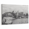 Sydney Harbour Bridge Wall Art - Vibrant Cityscape for Modern Interiors