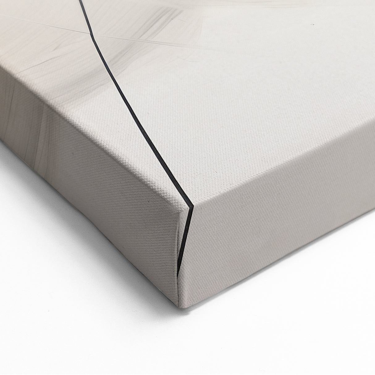 Abstract Minimalist Art - Monochrome Black and White Modern Canvas