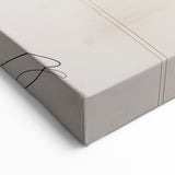 Contemporary Monochrome Art - Minimalist Black, White, and Beige Print