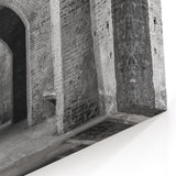 Brick Arches Wall Art - Rustic Architecture Canvas Print