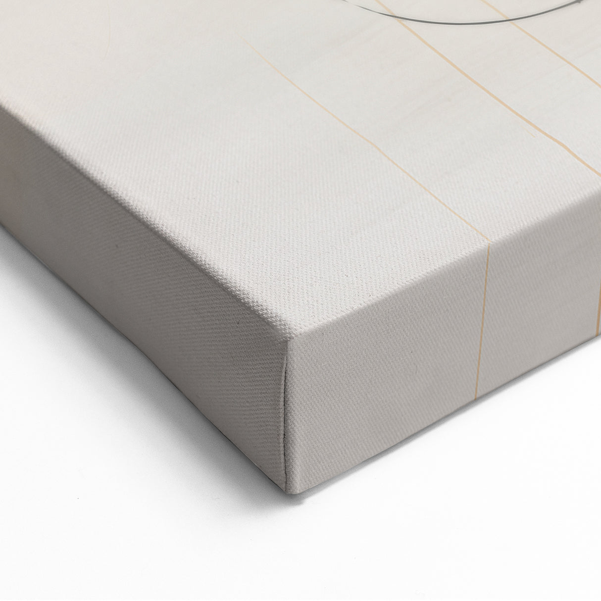 Modern Minimalist Art - Abstract Black, White, and Beige Canvas Print