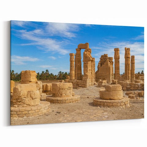 Ancient Egyptian Ruins Wall Art - Desert Temple Canvas & Prints