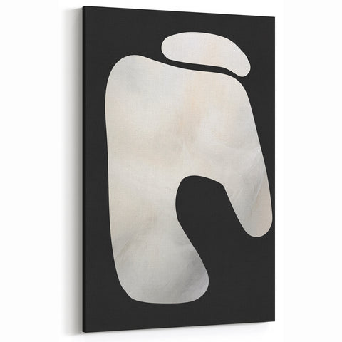 Minimalist Abstract Art | Contemporary Black and White Geometric Wall Decor