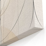 Modern Minimalist Art - Abstract Geometric Canvas in Subtle Neutral Tones