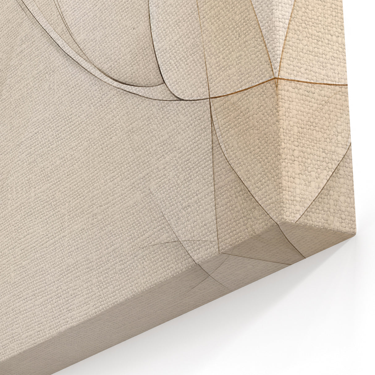 Minimalist Abstract Geometric Art - Neutral Toned Modern Canvas Print