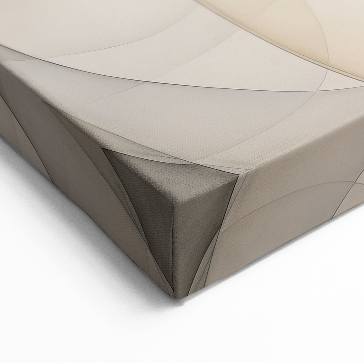 Minimalist Abstract Geometric Art - Neutral Toned Modern Canvas Print