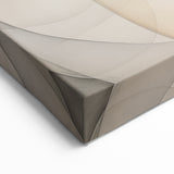 Minimalist Abstract Geometric Art - Neutral Toned Modern Canvas Print