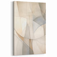 Elegant Minimalist Geometric Art - Neutral Toned Modern Canvas Print