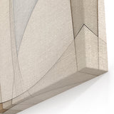 Elegant Minimalist Geometric Art - Neutral Toned Modern Canvas Print