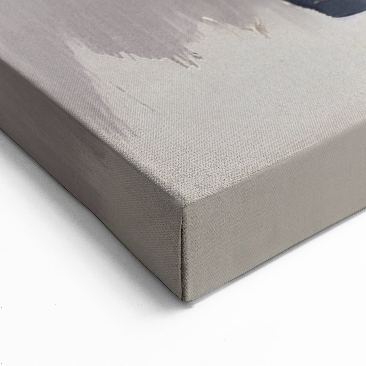 Abstract Line Art with Black and Gray Fluid Strokes on Canvas