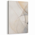 Minimalist Abstract Geometric Art - Subtle Neutral Toned Canvas Print