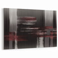 Abstract Line Art with Deep Burgundy, Black, and Gray Textures