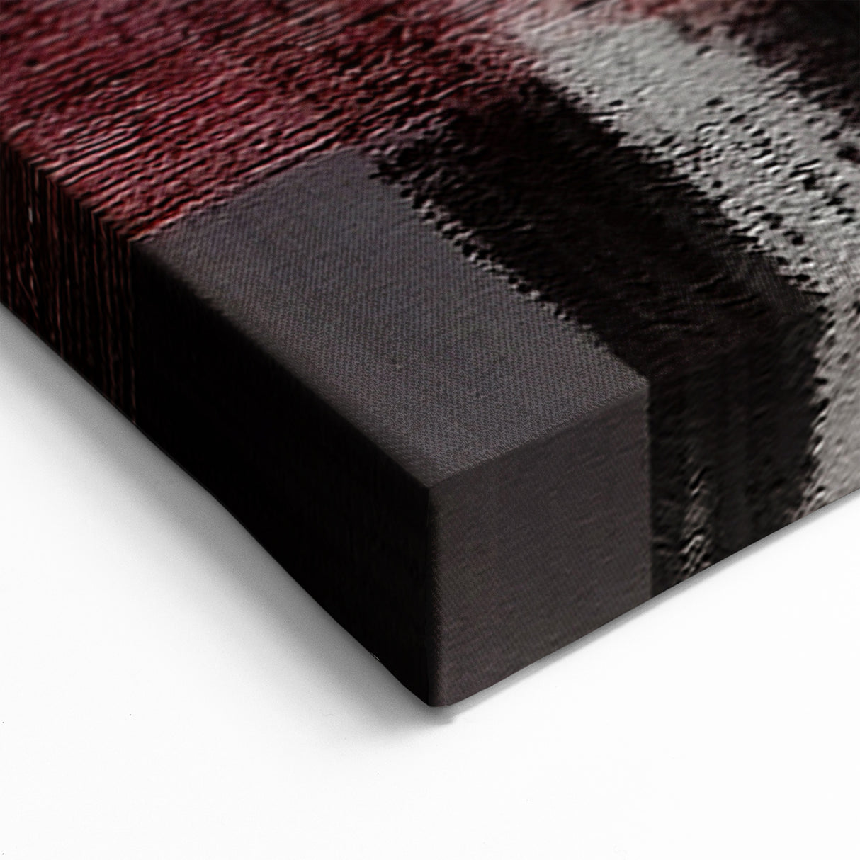 Abstract Line Art with Deep Burgundy, Black, and Gray Textures