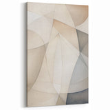 Modern Abstract Geometric Art - Neutral Minimalist Canvas Wall Decor