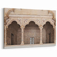 Ornate Mughal Arches Wall Art - Intricate Architecture Canvas Print