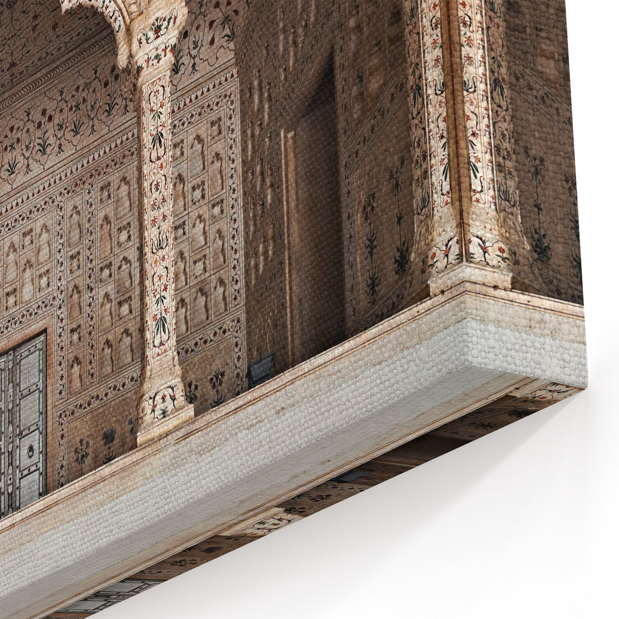 Ornate Mughal Arches Wall Art - Intricate Architecture Canvas Print