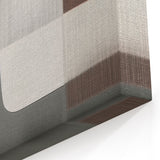 Geometric Line Art with Black, Gray, and Brown Abstract Shapes