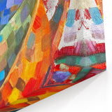 Abstract Art - Colorful Stacked Cups Design - Vibrant Wall Decor