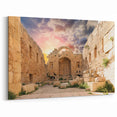 Ancient Ruins Wall Art - Sunlit Stone Fortress Canvas & Prints