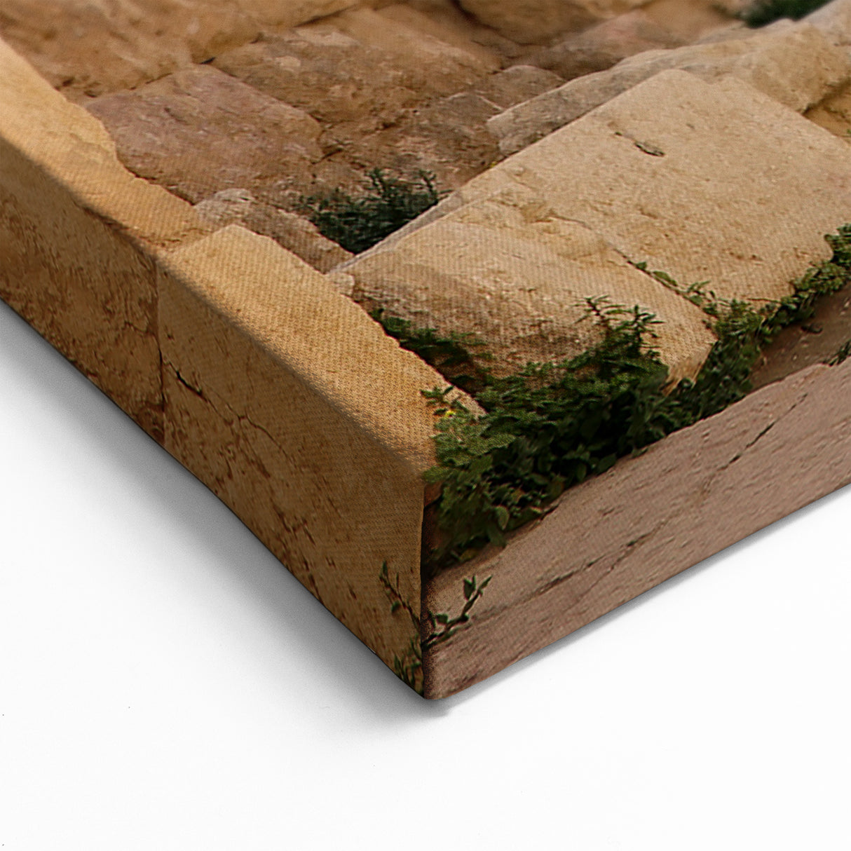 Ancient Ruins Wall Art - Sunlit Stone Fortress Canvas & Prints