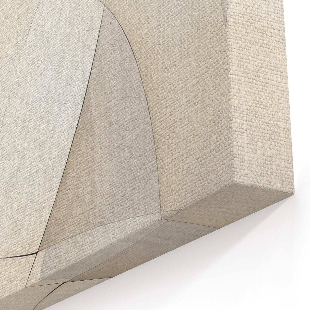 Neutral Minimalist Abstract Art - Modern Geometric Canvas Wall Decor