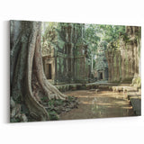 Ancient Temple Ruins Wall Art - Mystical Jungle Temple Canvas & Prints