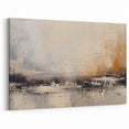 Neutral Strokes and Lines Abstract Art in Earthy Tones – Large Canvas