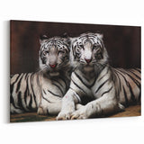 Majestic Tiger Duo Wall Art - Canvas, Framed, Acrylic, and Poster Prints.