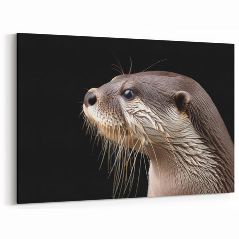 Elegant Sea Otter Wall Art - Wildlife Marine Life Canvas & Framed Prints