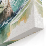 Serene Sea Otter Wall Art - Tranquil Marine Life Canvas & Framed Prints