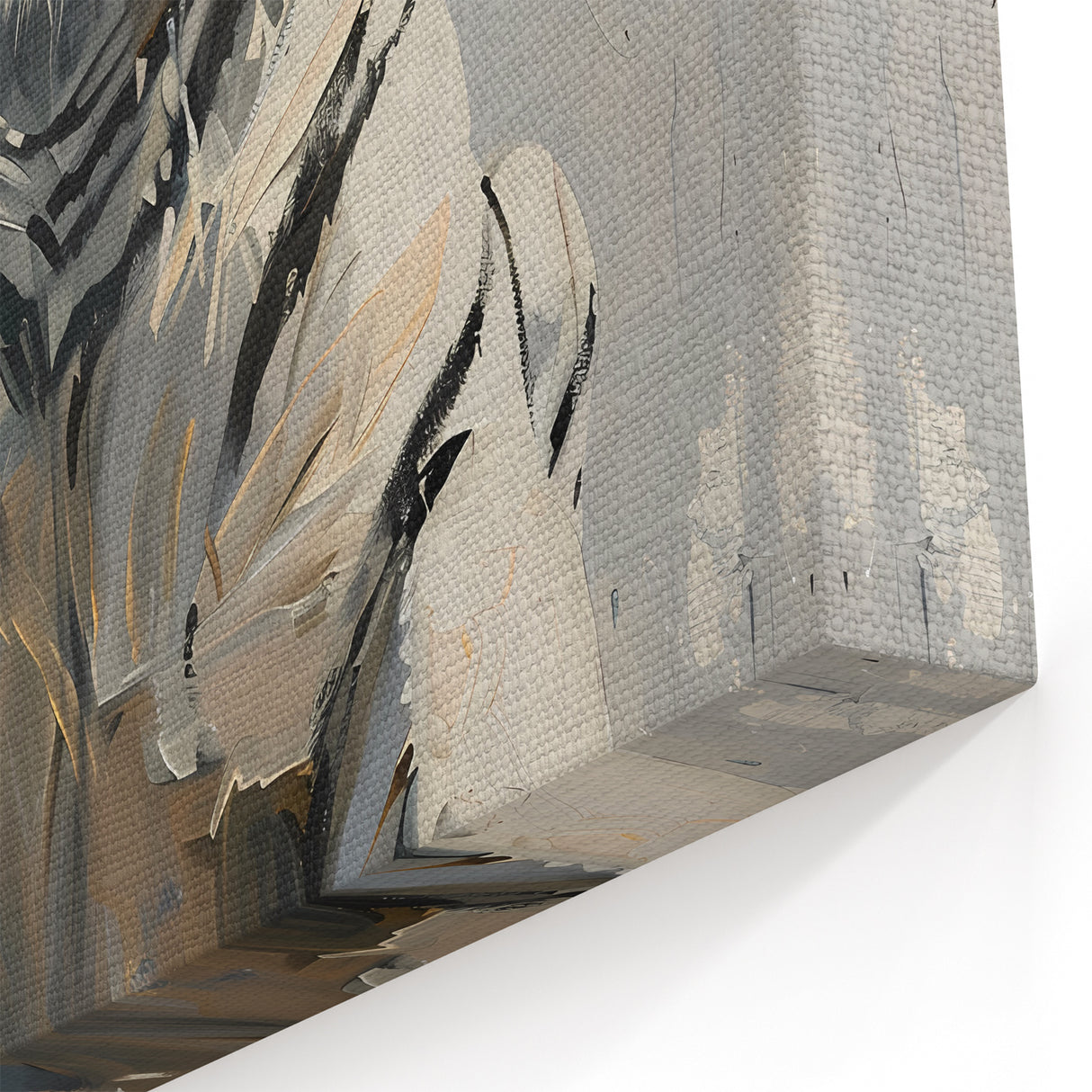 Abstract White Tiger Wall Art - Modern Wildlife Decor in Canvas & Prints.