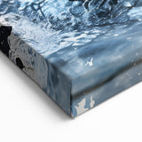 Splashing Sea Otter Wall Art - Vibrant Marine Life Canvas & Framed Prints