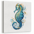 Elegant Seahorse Wall Art - Oceanic Canvas, Framed & Acrylic Glass Print