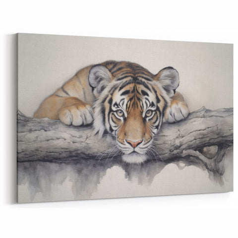 Adorable Tiger Cub Wall Art - Charming Wildlife Decor in Canvas & Prints.