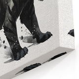 Bold Black Tiger Wall Art - Striking Monochrome Wildlife Decor in Prints.