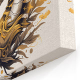 Ornate Seahorse Wall Art - Metallic & Black Canvas, Framed & Acrylic Print