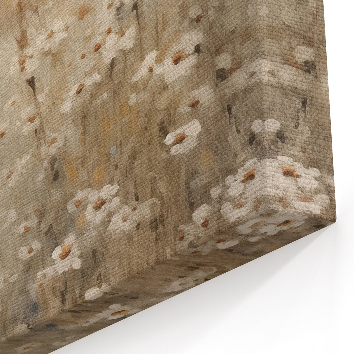 Rustic Landscape Art - Serene Wildflower Meadow Canvas Print