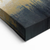 Abstract Strokes Art with Gold and Gray Tones – Modern Canvas Design