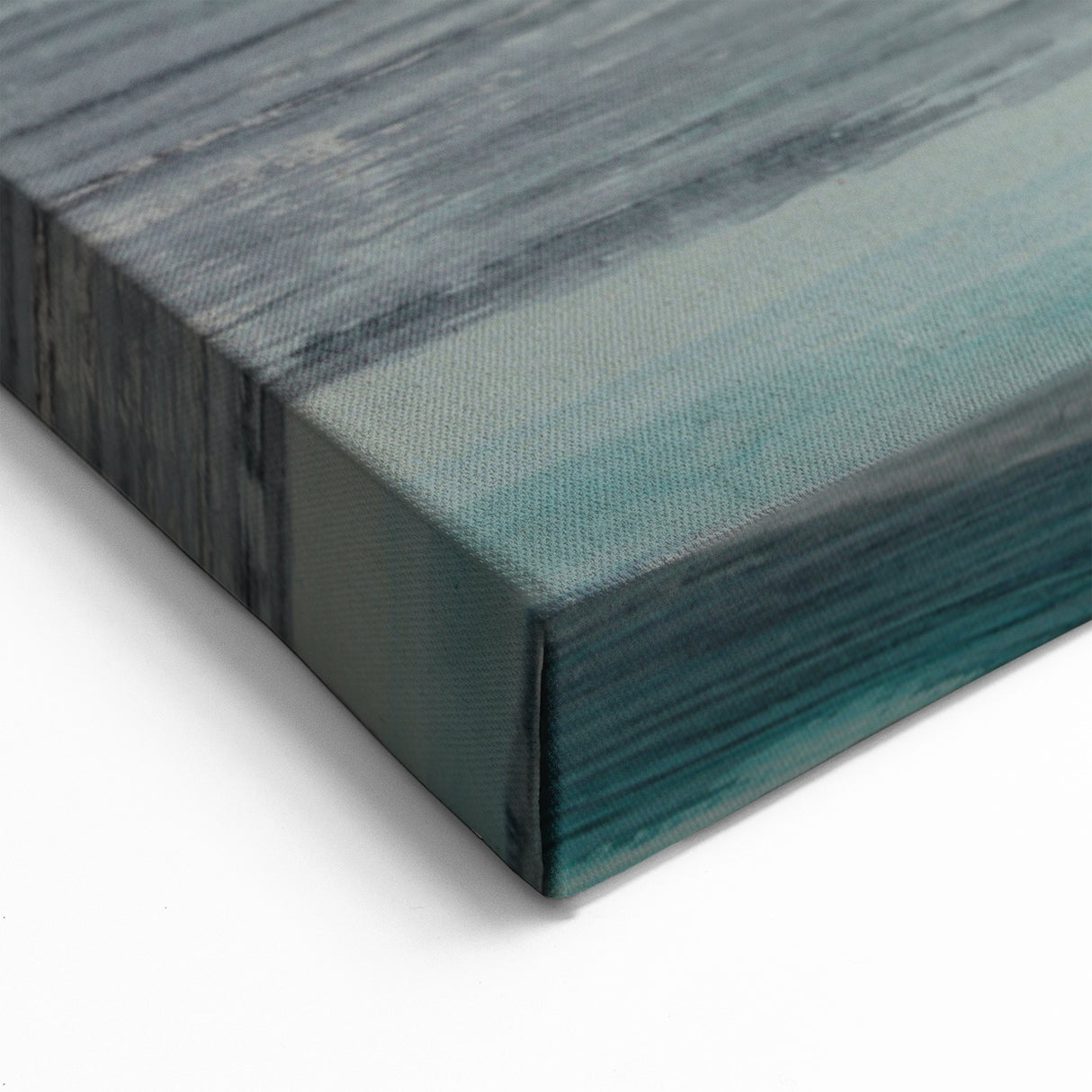 Abstract Strokes Art with Gold and Teal Layers – Modern Canvas Design