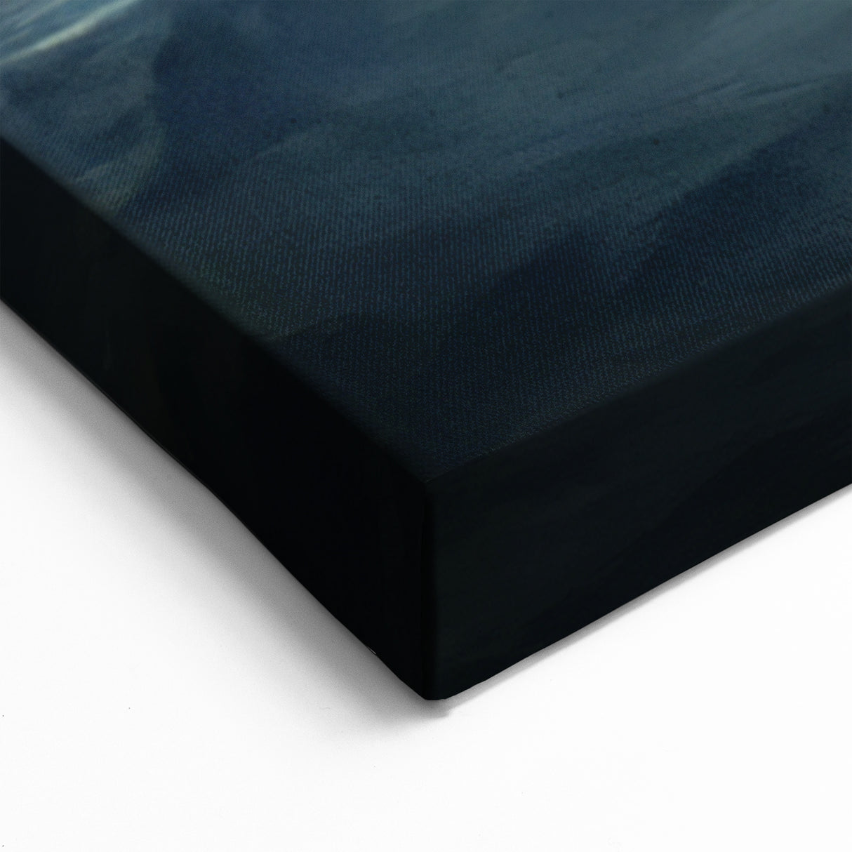 Misty Mountains Abstract Art in Cool Tones – Large Canvas Design